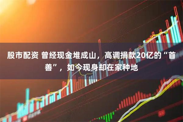 股市配资 曾经现金堆成山，高调捐款20亿的“首善”，如今现身却在家种地
