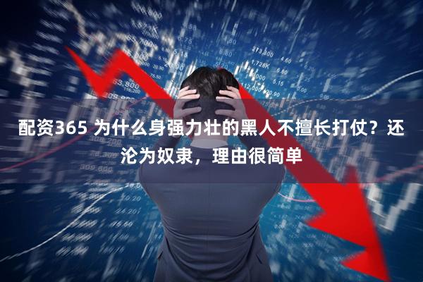 配资365 为什么身强力壮的黑人不擅长打仗？还沦为奴隶，理由很简单